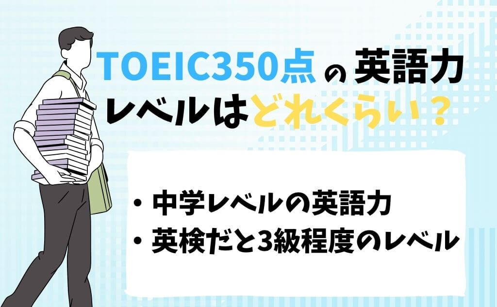 TOEIC350点の英語力レベルはどれくらい？