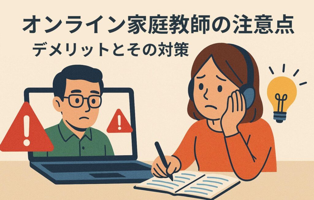 オンライン家庭教師の注意点!デメリットとその対策