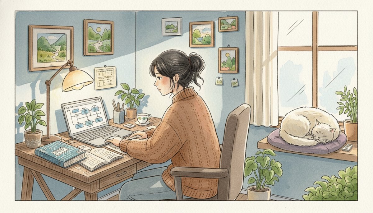 システムエンジニア 勉強 資格取得 学習イメージ